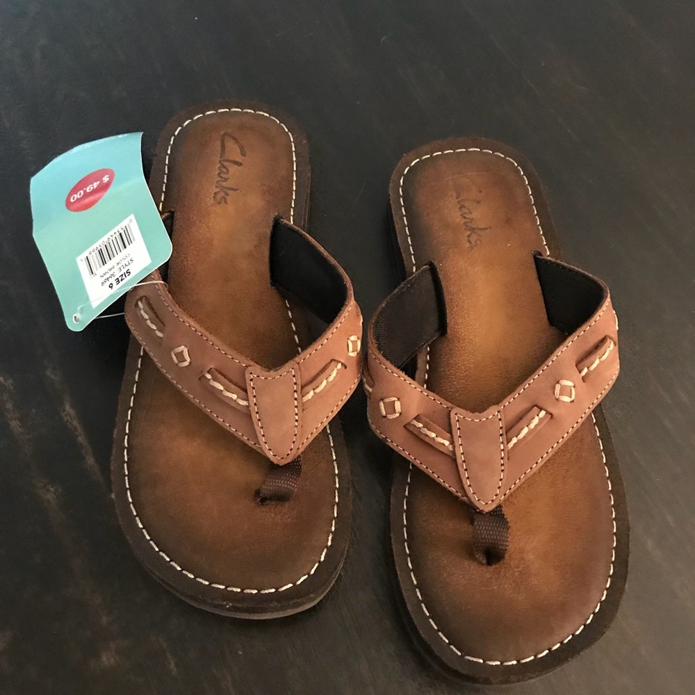 NWT Clark’s Flip Flops